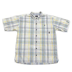 Patagonia Organic Cotton Lightweight Plaid Button-Up Tee Shirt